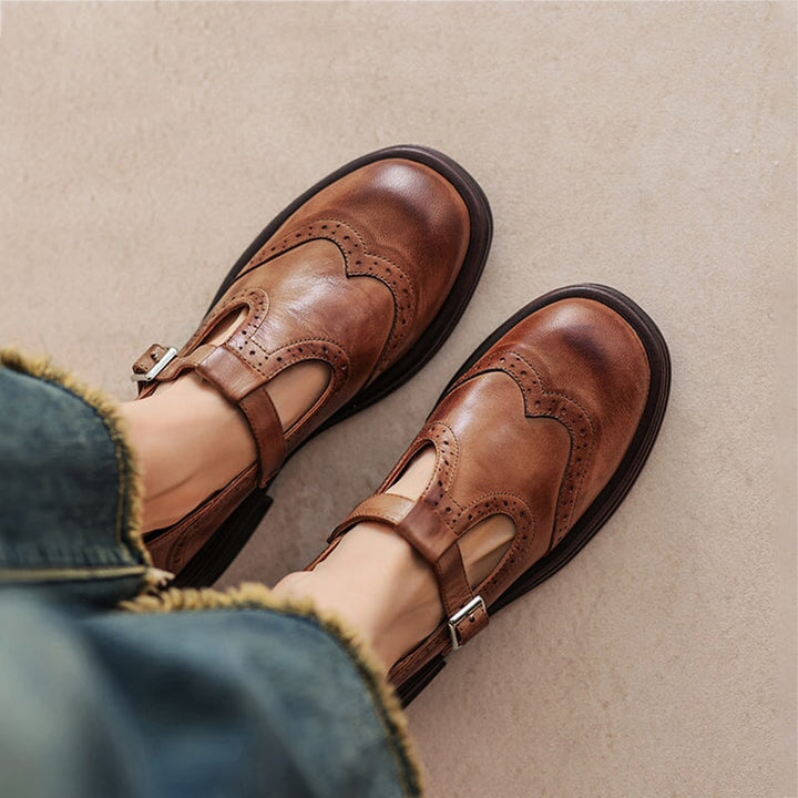 Talvanna | Elegante Everyday Leren Mary Janes