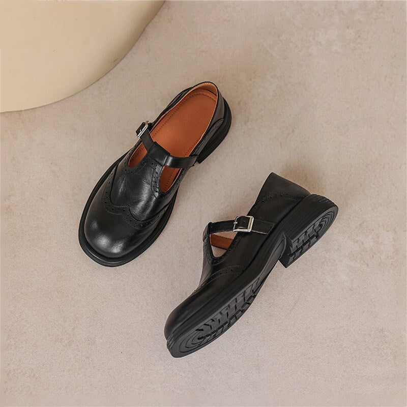 Talvanna | Elegante Everyday Leren Mary Janes