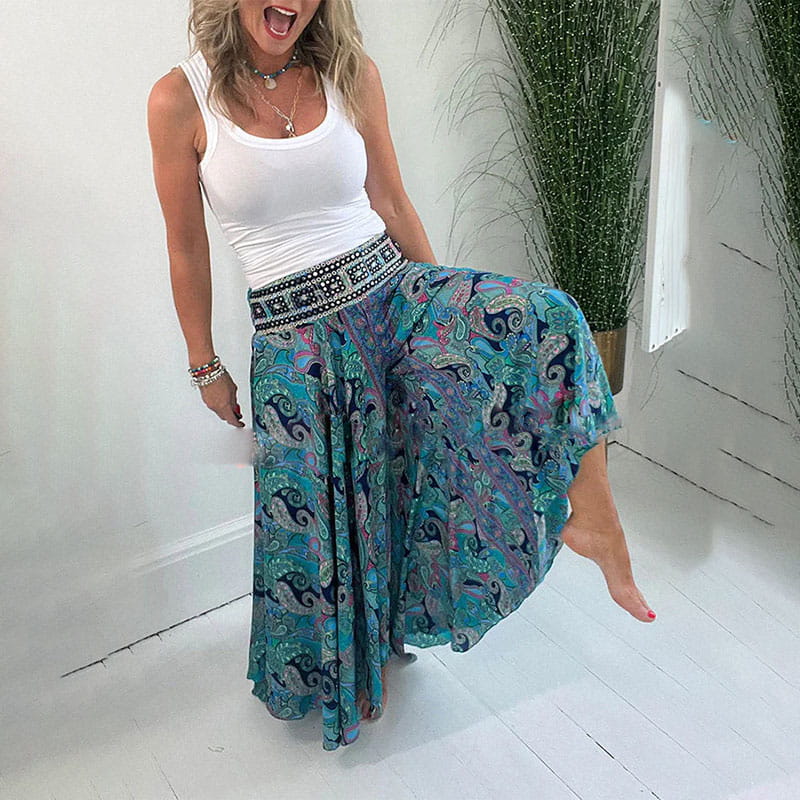 Reagan - Boho Chic Wijde Pantalons