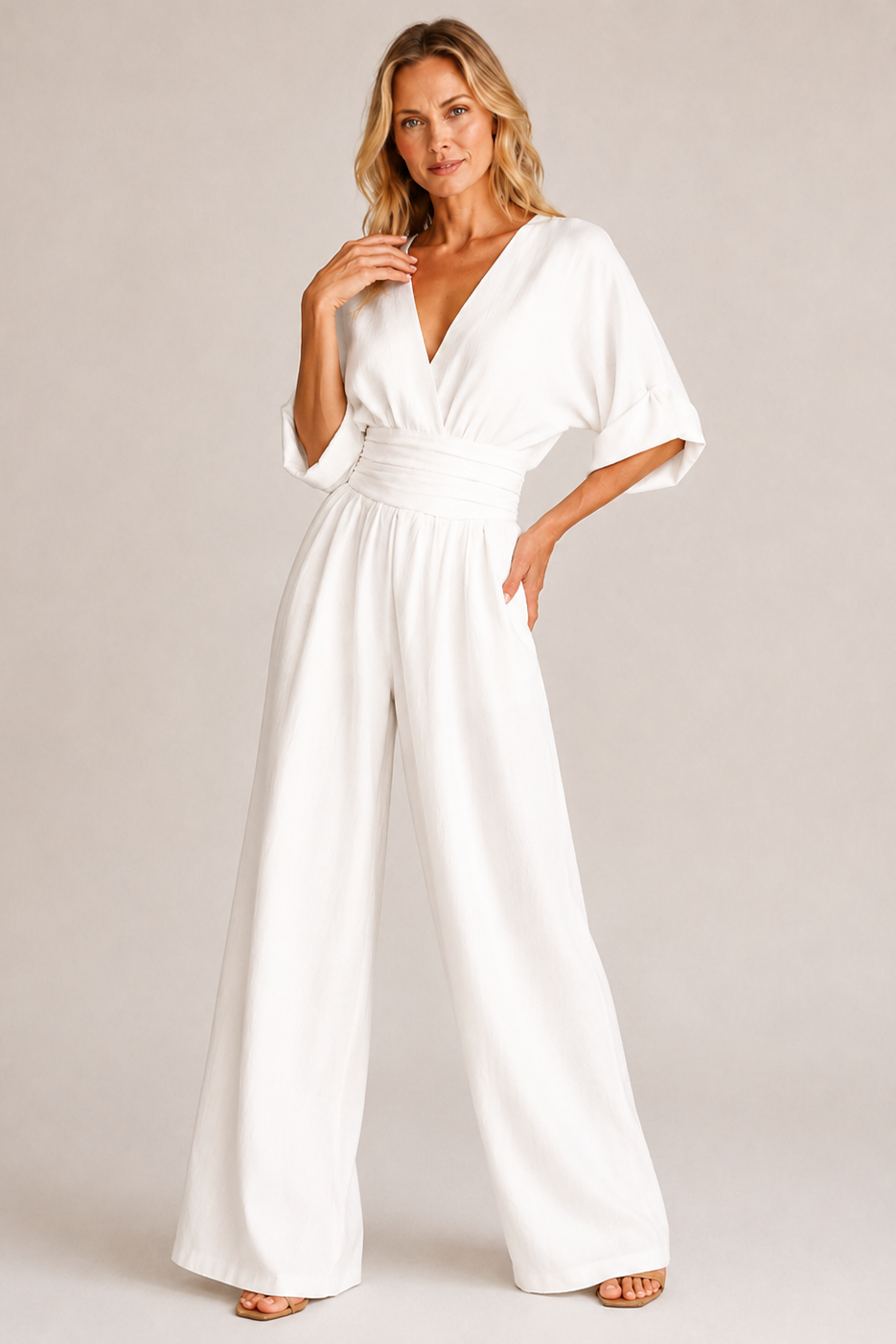 VIVIENNE | Patricia - Jumpsuit met driekwart mouw
